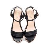 Giày sandal nữ đế xuồng PU siêu nhẹ 7cm Hanatabi quai ngang hậu c (35-39) mã HNSDX7F1138