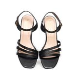 giày sandal nữ cao gót 7cm Hanatabi quai chéo mũi vuông hậu c đế TA bigsize (35-41) mã HNSDG7F1117