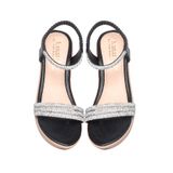 Giày Sandal Nữ Đế PU Siêu Nhẹ Cao 5cm Hanatabi Quai Ngang Hậu Thun (35-40) Mã HNSD5F1172