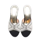 dép nữ cao gót mica 3cm Hanatabi quai ngang đính đá đế TA cao cấp bigsize (35-41) mã HNDE3F1091