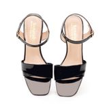 giày Sandal Nữ Cao Gót Mica 3cm Hanatabi Quai 1 Xếp Mũi Vuông Hậu C Đế TA Bigsize (35-41) Mã HNSDG3F329
