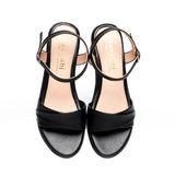 Giày sandal nữ đế PU kem siêu nhẹ cao 5cm Hanatabi quai ngang 2 xếp hậu c bigsize (35-42) mã HNSDG5F1140
