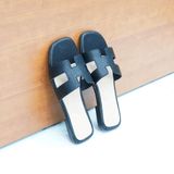 Dép nữ chữ H đế cao 1cm mã HNDE1F615 (Size 36 -> 39)