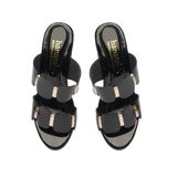 Dép nữ đế xuồng Pu siêu nhẹ cao 9cm Hanatabi quai nhị (35-39) mã HNDE9FX116