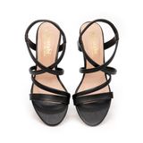 giày sandal nữ cao gót 5cm Hanatabi quai chéo hậu thun đế TA bigsize (35-41) mã HNSDT5F947