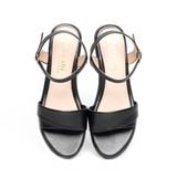 Giày sandal nữ đế PU kem siêu nhẹ cao 5cm Hanatabi quai ngang 1 xếp hậu c bigsize (35-42) mã HNSDG5F1139