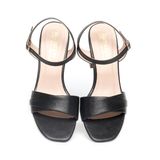 giày sandal nữ cao gót 7cm Hanatabi quai 2 xếp mũi vuông hậu c đế TA bigsize (35-41) mã HNSDG7F1075