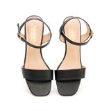 giày sandal nữ cao gót 3cm Hanatabi quai ngang mũi vuông hậu c đế TA bigsize (35-41) mã HNSDG3F875