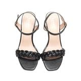 giày sandal nữ cao gót 7cm Hanatabi quai thắt mũi vuông hậu c đế TA bigsize (35-41) mã HNSDG7F918
