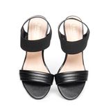 giày sandal nữ cao gót 7cm Hanatabi quai ngang hậu thun đế TA cao cấp bigsize (35-41) mã HNSDG7F1151