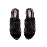 Dép nữ đế PU siêu nhẹ cao 9cm Hanatabi quai xương cá (35-39) mã HNDE9F819