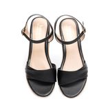 Giày sandal nữ đế xuồng PU siêu nhẹ cao 8cm Hanatabi quai 2 xếp hậu c (35-39) mã HNSDX8F1119