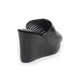 Dép nữ đế xuồng PU siêu nhẹ cao 9cm Hanatabi quai xương cá (35-39) mã HNDE9FX121