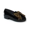 Oxford nữ nơ vải gót cao 2 cm mã HNBB2F0055 ( Size 35 -> 39)