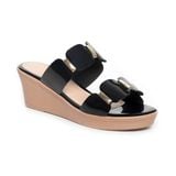 Dép nữ đế xuồng PU siêu nhẹ cao 5cm Hanatabi quai nhị (35-39) mã HNDE6F991