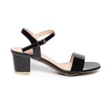 giày sandal nữ cao gót 5cm Hanatabi quai ngang mũi vuông hậu c đế TA bigsize (35-41) mã HNSDG5F1087