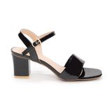 Giày sandal nữ cao gót 5cm Hanatabi quai 1 xếp mũi vuông hậu C đế TA bigsize (35-41) mã HNSDG5F862