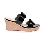 Dép nữ đế xuồng PU siêu nhẹ cao 7cm Hanatabi quai nhị (35-39) mã HNDE7F993
