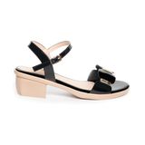 giày sandal nữ đế PU kem siêu nhẹ cao 5cm Hanatabi quai ngang hậu c bigsize (35-42) mã HNSDG5F1003