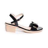 Sandal nữ Hanatabi quai ngang có khóa đế Pu siêu nhẹ cao 5cm hậu C mã HNSDG5F1003 (Size 35 -> 39)