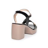 Sandal nữ Hanatabi quai ngang có khóa đế Pu siêu nhẹ cao 7cm hậu c mã HNSDG7F1000 (Size 35 -> 39)