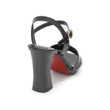 Sandal nữ quai xếp ly viền gót cao 10cm hậu c mã HNSDH12F86 ( Size 35 -> 39)