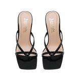 Dép nữ hanatabi xỏ ngón nữ gót nhọn mica cao 7cm mã HNDEK7F84A ( Size 35 -> 39)