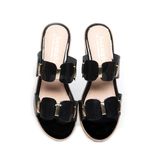 Dép nữ đế xuồng PU siêu nhẹ cao 7cm Hanatabi quai nhị (35-39) mã HNDE7F993