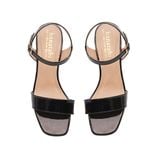 giày sandal nữ cao gót mika 5cm Hanatabi quai ngang mũi vuông đế TA bigsize (35-41) mã HNSDG869