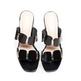 dép nữ cao gót 5cm Hanatabi quai nhị mũi vuông đế TA cao cấp bigsize (35-41) mã HNDE5F1006