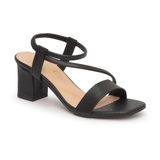 Giày Sandal Nữ Cao Gót 5cm Hanatabi Quai Ngang Mũi Vuông Hậu Thun Đế TA Bigsize (35-41) mã HNSDT5F775