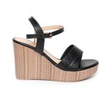 giày sandal nữ đế xuồng PU siêu nhẹ cao 9cm Hanatabi quai 2 xếp hậu c (35-39) mã HNSDX9F845