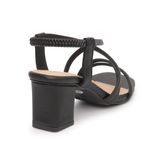 giày sandal nữ cao gót 5cm Hanatabi quai chéo mũi vuông hậu c đế TA bigsize (35-41) mã HNSDT5F776