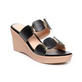 Dép nữ đế xuồng PU siêu nhẹ cao 7cm Hanatabi quai nhị (35-39) mã HNDE7F993