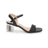 giày sandal nữ cao gót mika 5cm Hanatabi quai ngang mũi vuông đế TA bigsize (35-41) mã HNSDG869