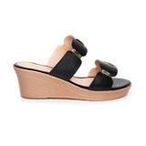 Dép nữ đế xuồng PU siêu nhẹ cao 5cm Hanatabi quai nhị (35-39) mã HNDE6F991
