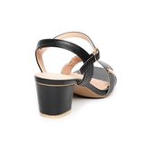 Sandal nữ Hanatabi quai ngang có khóa mũi vuông gót cao 5cm hậu c đế TA cao cấp chống trơn trượt mã HNSDG5F997 (Size 35 -> 41)