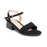 Giày sandal nữ đế PU kem siêu nhẹ cao 5cm Hanatabi quai ngang 2 xếp hậu c bigsize (35-42) mã HNSDG5F1140