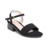 Giày sandal nữ đế PU kem siêu nhẹ cao 5cm Hanatabi quai ngang 1 xếp hậu c bigsize (35-42) mã HNSDG5F1139