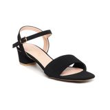giày sandal nữ cao gót 3cm Hanatabi quai 1 xếp mũi vuông hậu c đế TA bigsize (35-41) mã HNSD3F933