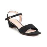 giày sandal nữ cao gót 3cm Hanatabi quai 2 xếp mũi vuông hậu c đế TA bigsize (35-41) mã HNSDG3F935