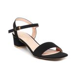 giày sandal nữ cao gót 3cm Hanatabi quai ngang mũi vuông hậu c đế TA bigsize (35-41) mã HNSDG3F875