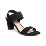 giày sandal nữ cao gót 7cm Hanatabi quai ngang hậu thun đế TA cao cấp bigsize (35-41) mã HNSDG7F1151