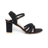 Giày sandal nữ cao gót 7cm Hanatabi quai đan mũi vuông hậu c đế TA bigsize (35-41) mã HNSDG7F1133