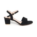 Giày sandal nữ cao gót 5cm Hanatabi quai 1 xếp mũi vuông hậu C đế TA bigsize (35-41) mã HNSDG5F862