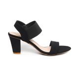 giày sandal nữ cao gót 7cm Hanatabi quai ngang hậu thun đế TA cao cấp bigsize (35-41) mã HNSDG7F1151