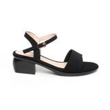 Giày sandal nữ đế PU kem siêu nhẹ cao 5cm Hanatabi quai ngang 1 xếp hậu c bigsize (35-42) mã HNSDG5F1139