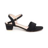 giày sandal nữ cao gót 3cm Hanatabi quai 2 xếp mũi vuông hậu c đế TA bigsize (35-41) mã HNSDG3F935