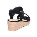 giày sandal nữ đế PU siêu nhẹ cao 5cm Hanatabi quai ngang hậu thun (35-40) mã HNSD5F1143