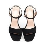 giày sandal nữ cao gót 3cm Hanatabi quai 2 xếp mũi vuông hậu c đế TA bigsize (35-41) mã HNSDG3F935